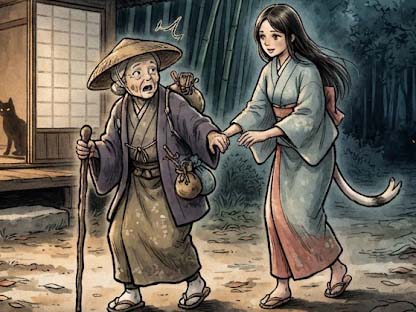 山の中のネコの家