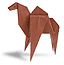 ラクダの折り紙