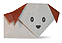 犬の顔の紙