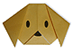犬の顔の折り紙