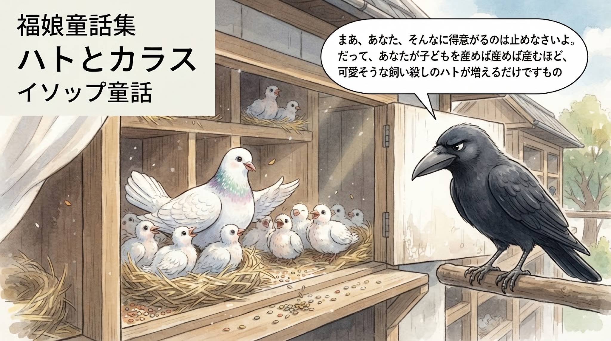 ハトとカラス
