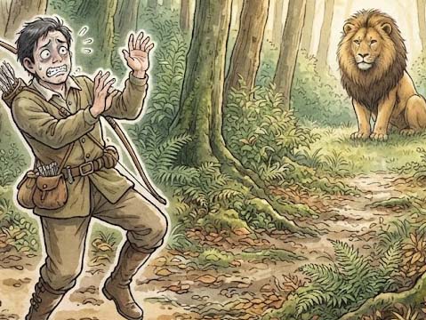 弱虫の猟師と木こり