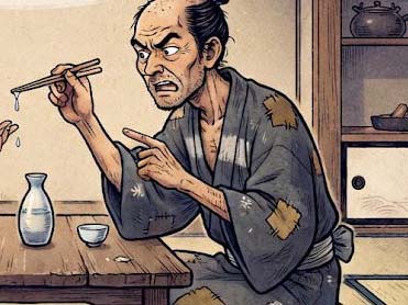 酒なめ親子