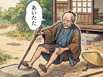 転ぶ