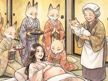 おキツネのお産