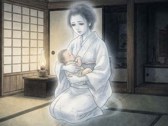 お乳を飲ませに来た幽霊