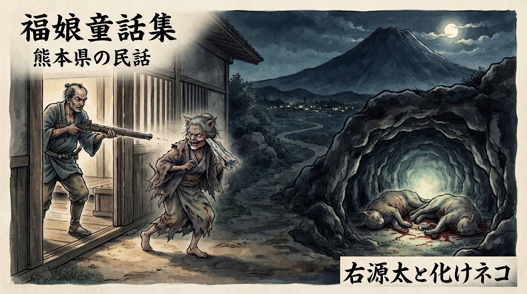 右源太と化けネコ