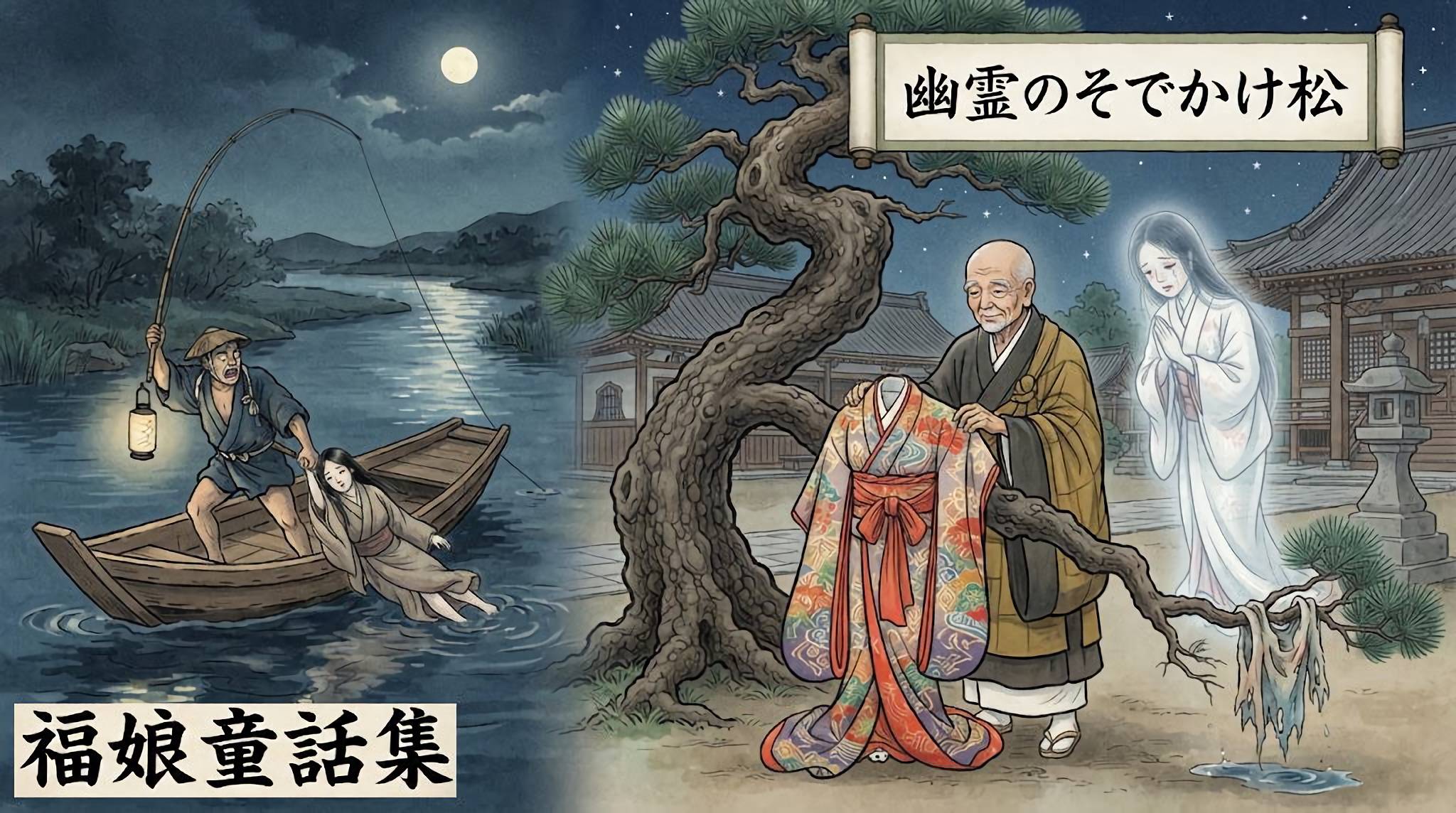 幽霊のそでかけ松