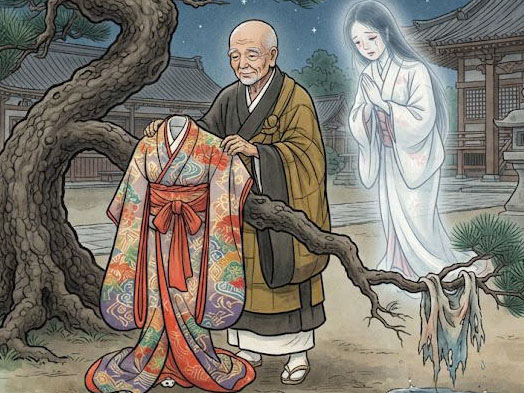 幽霊のそでかけ松