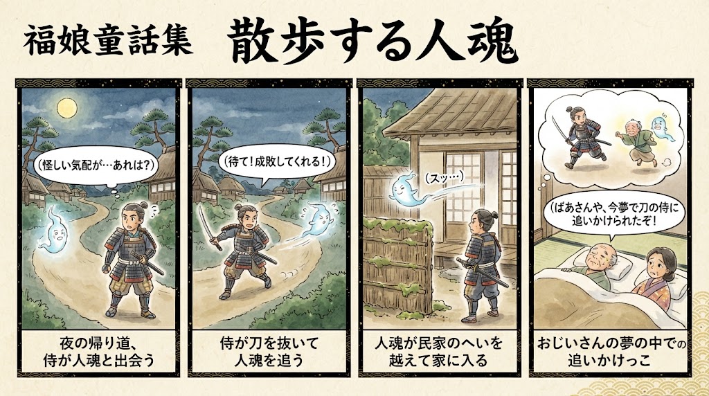 散歩する人魂(ひとだま)