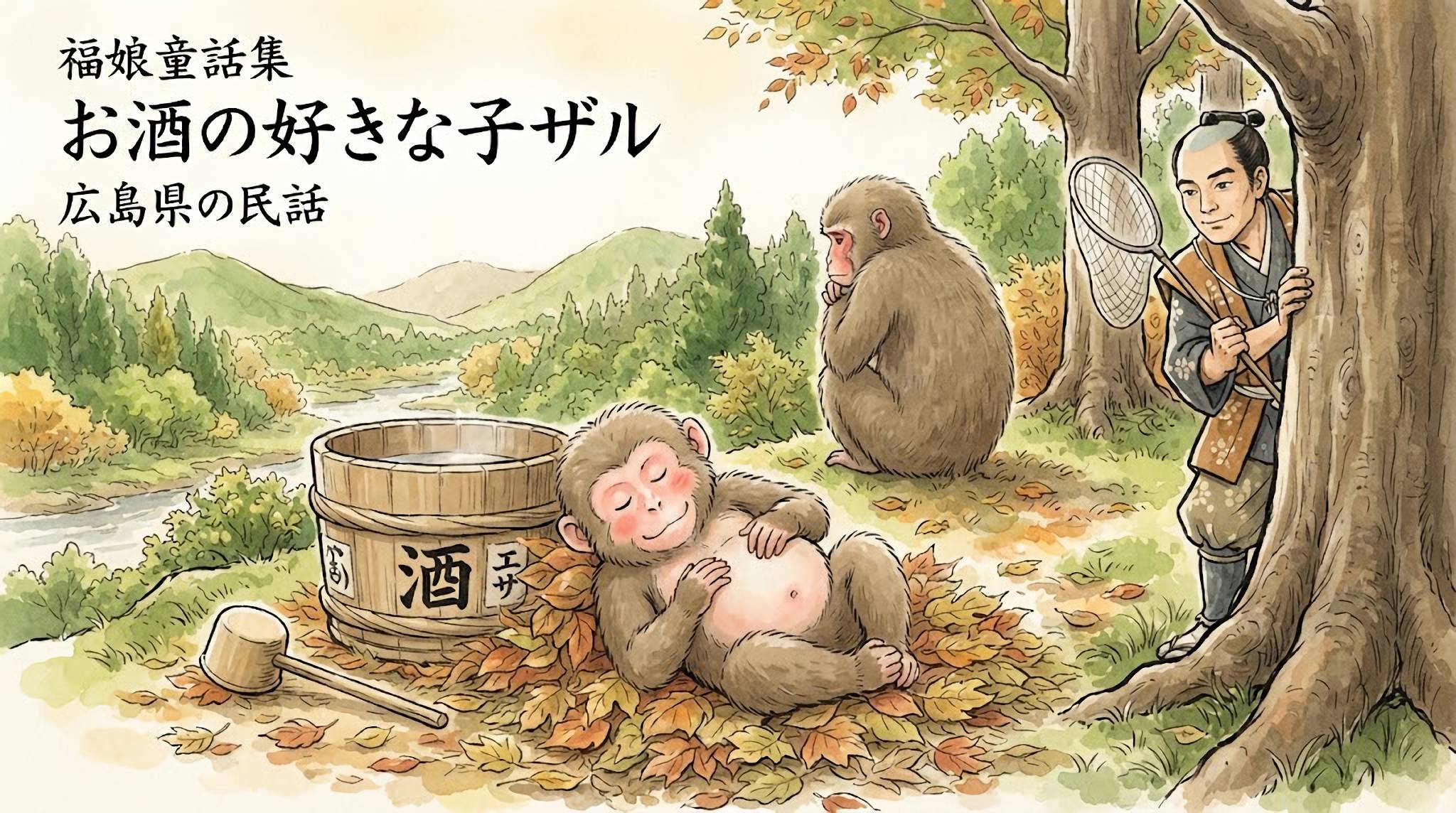 お酒の好きな子ザル