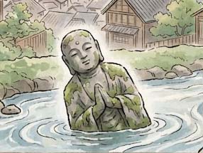 福済寺(ふくさいじ)の地蔵尊(じぞうそん)