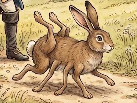 ほら吹き男爵　八本足のウサギ