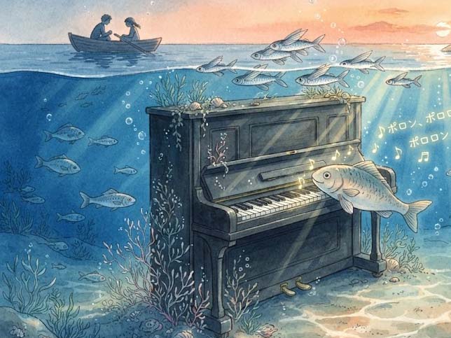 海の落ちたピアノ
