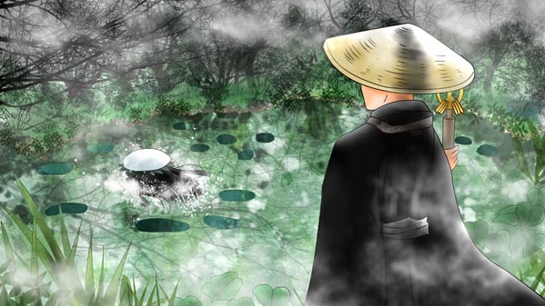 『カッパの雨ごい』(日本昔話) 10 福娘童話集 イラスト : 夢宮愛