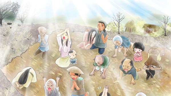 『カッパの雨ごい』(日本昔話) 13 福娘童話集 イラスト : 夢宮愛