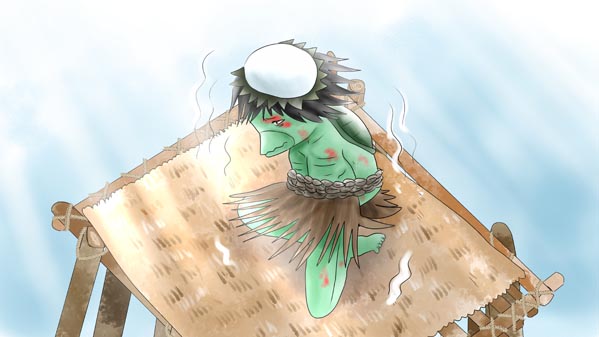 『カッパの雨ごい』(日本昔話) 21 福娘童話集 イラスト : 夢宮愛