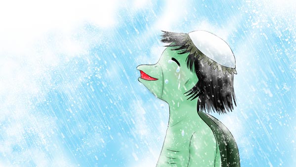『カッパの雨ごい』(日本昔話) 28 福娘童話集 イラスト : 夢宮愛