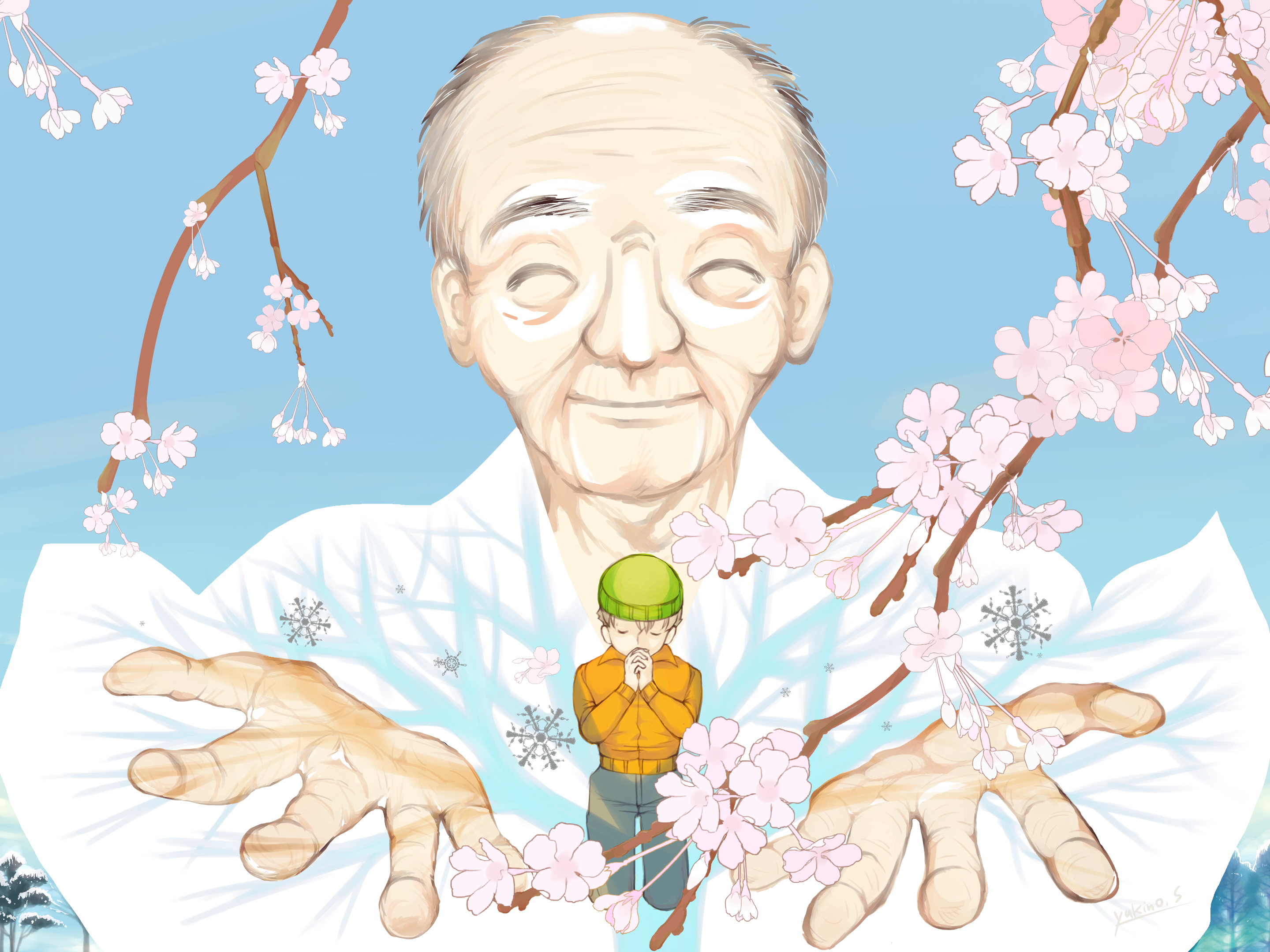 二月の桜 愛媛県の民話 福娘童話集 きょうの日本昔話
