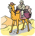 ラクダとアラブ人