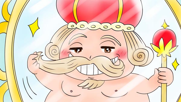 裸の王さま(皇帝の新しい着物)　アンデルセン童話　28　福娘童話集イラスト