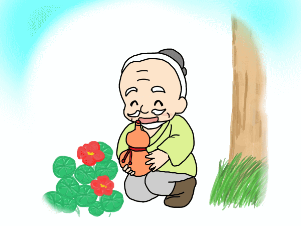 花のおじいさん