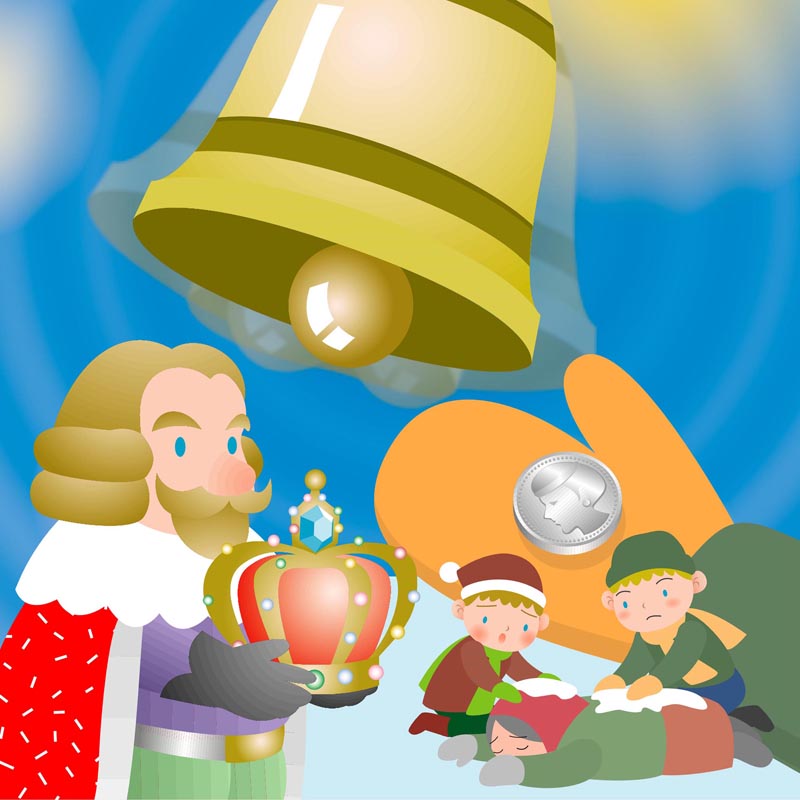 クリスマスの鐘 おまけイラスト アメリカの昔話 福娘童話集 イラスト転用禁止