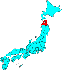 青森県の位置地図