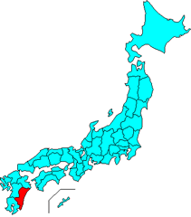 宮崎県の位置地図