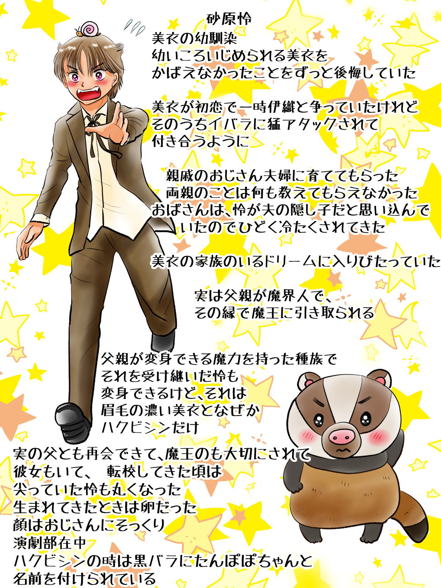 紹介キャラクター　砂原怜