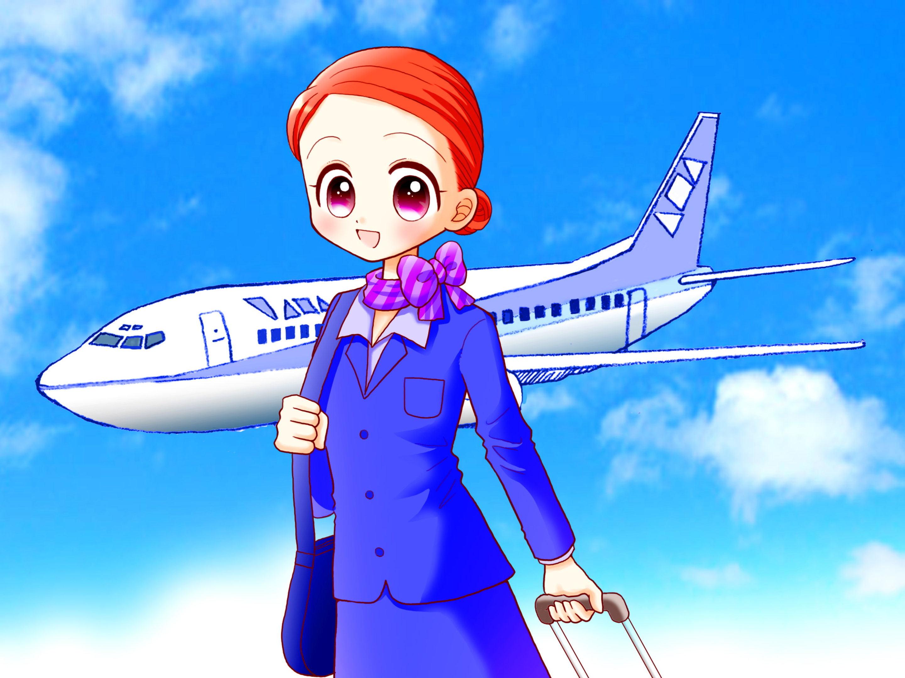 キャビンアテンダント Cabin Attendant 女の子に人気 さくら Sakura あこがれの職業紹介