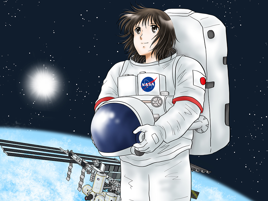 宇宙飛行士(Astronaut)職業のイメージイラスト