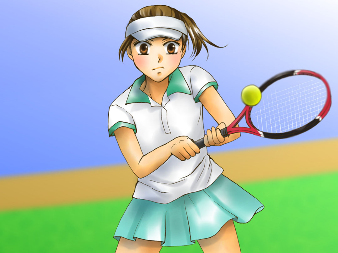 テニスプレーヤー(Tennis player)職業のイメージイラスト