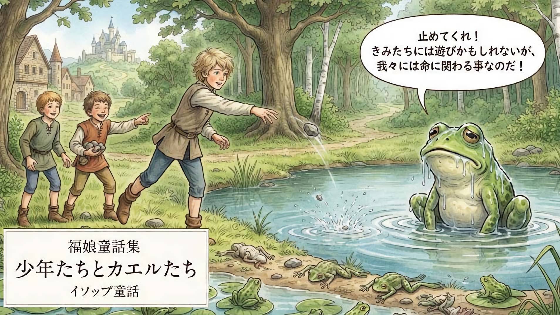少年たちとカエルたち