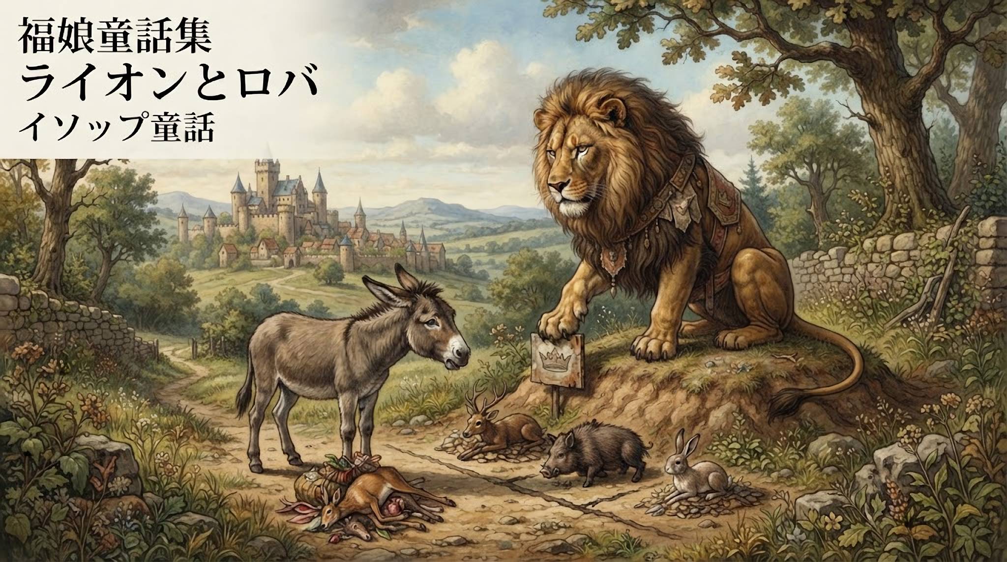 ライオンとロバ