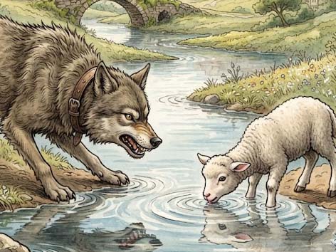 オオカミと子ヒツジ
