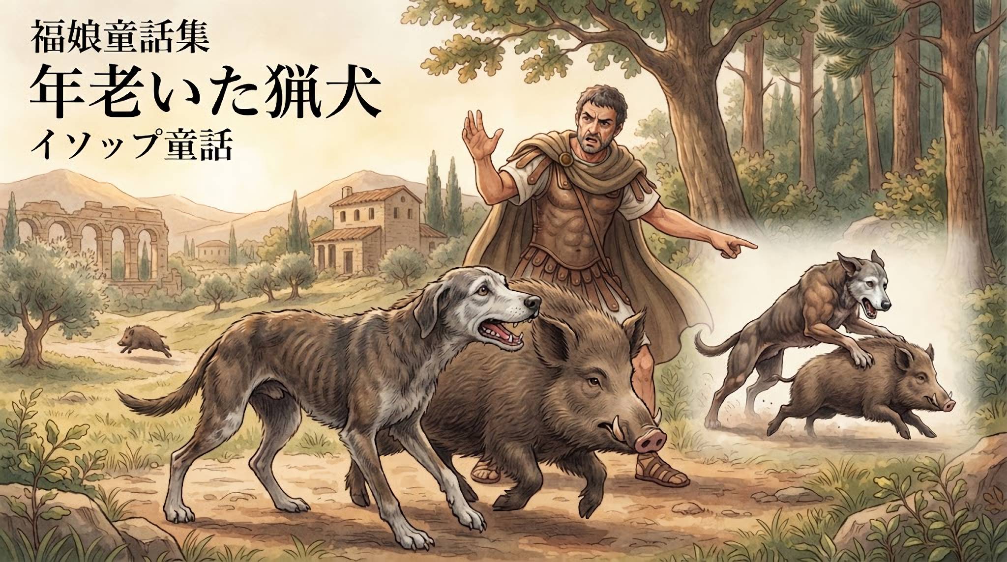 年老いた猟犬