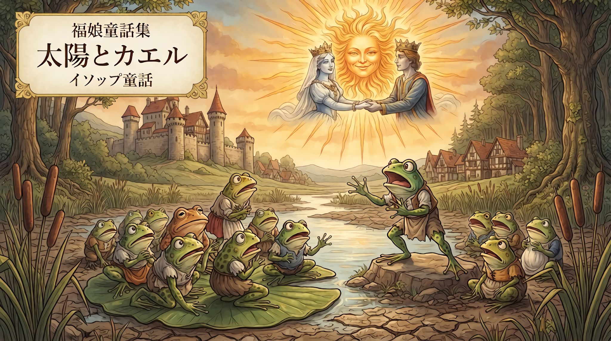 太陽とカエル