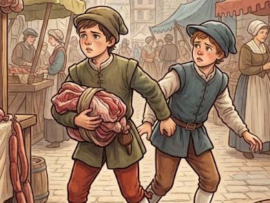 少年と肉屋