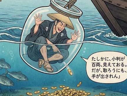 水中の小判