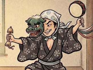 角兵衛獅子の太鼓(かくべえじしのたいこ)