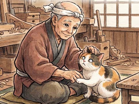 大工と三毛猫