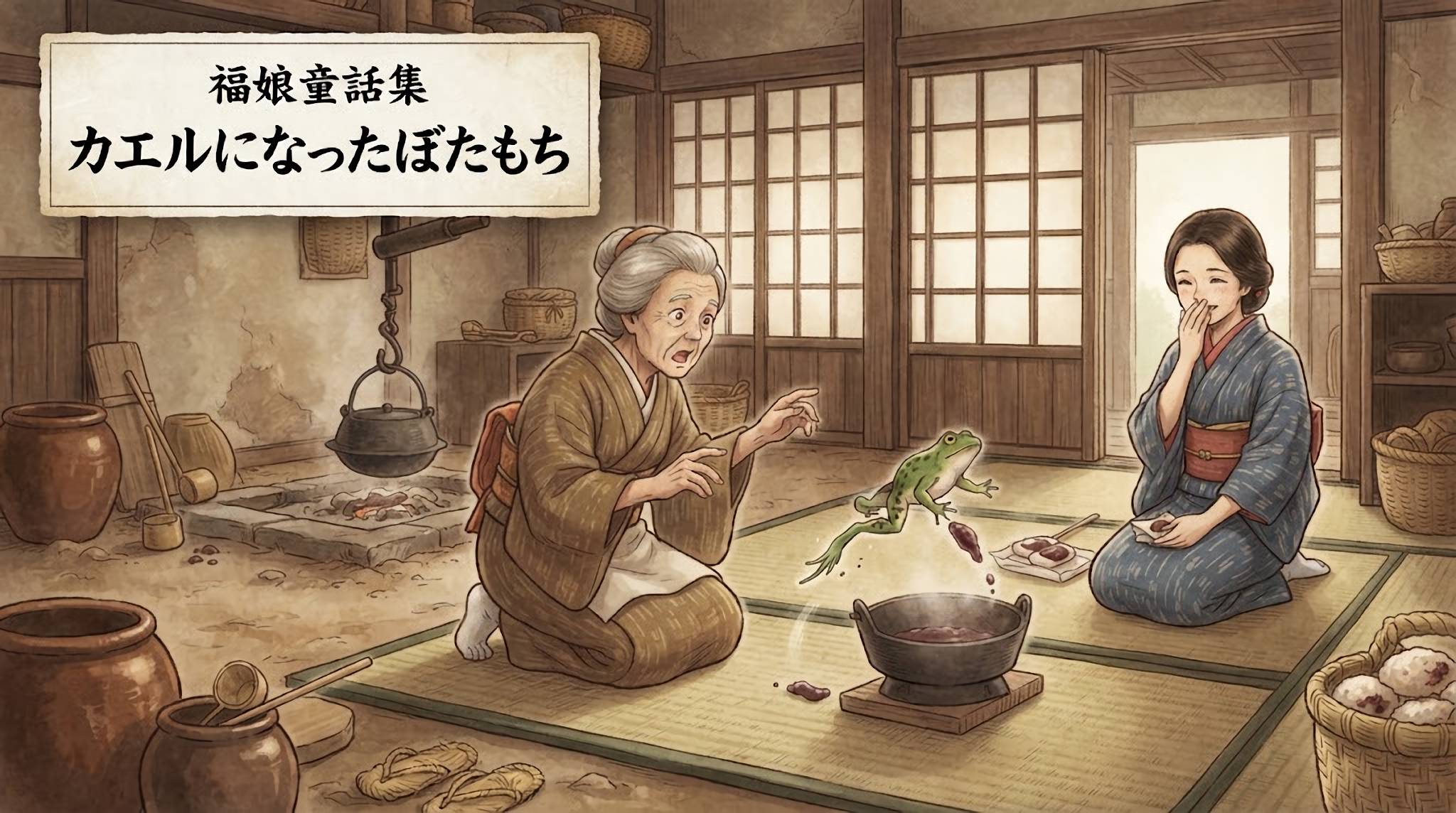 カエルになったぼたもち