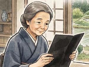 木のまた手紙と、まっ黒手紙