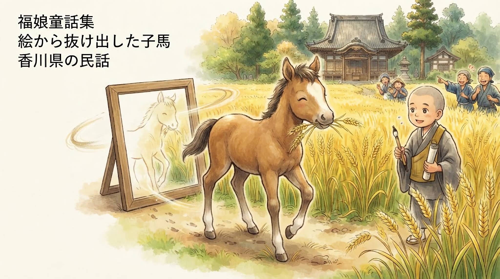 絵から抜け出した子馬