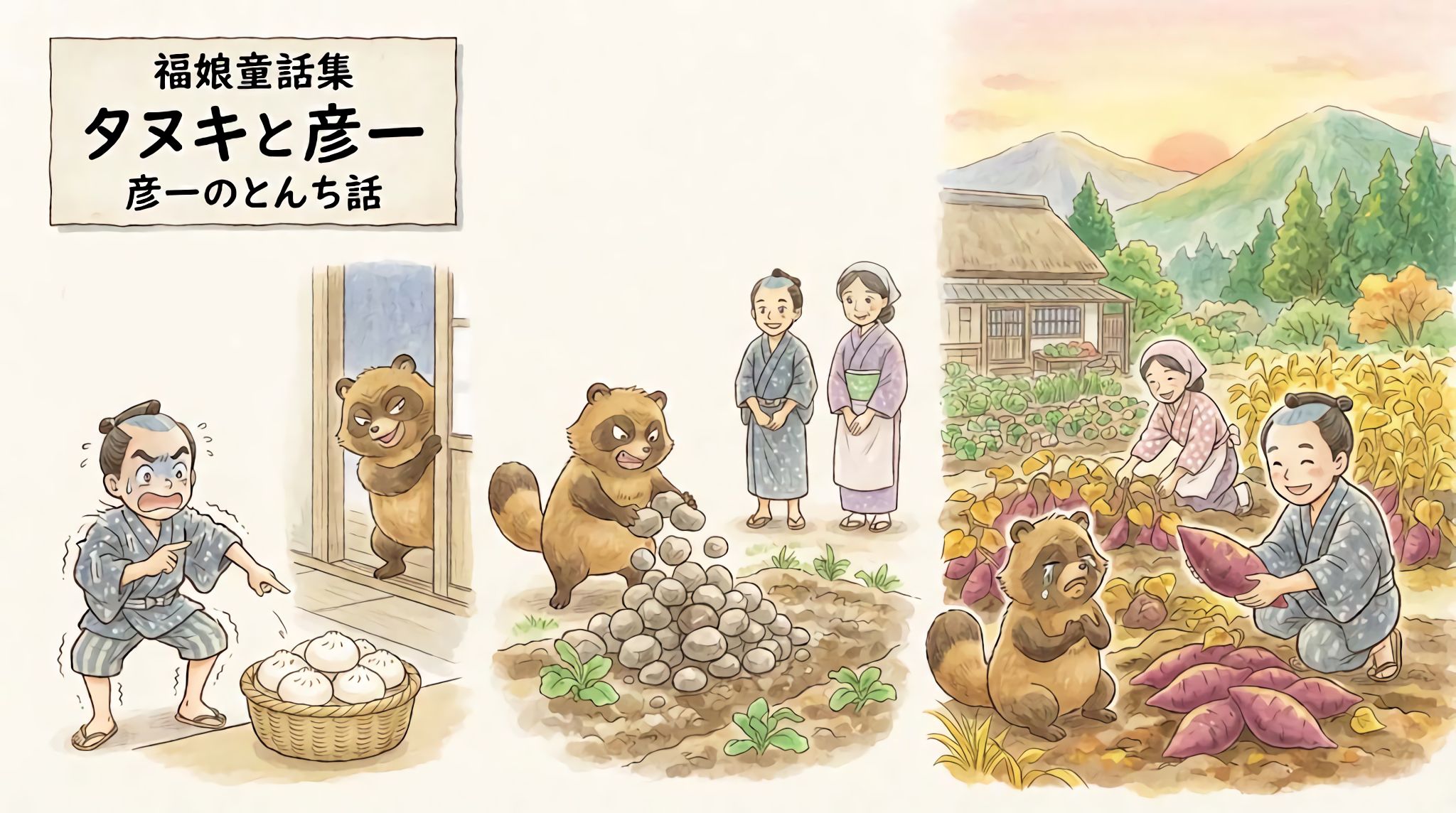 タヌキと彦一