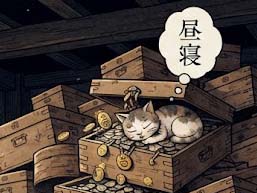 千両箱の昼寝