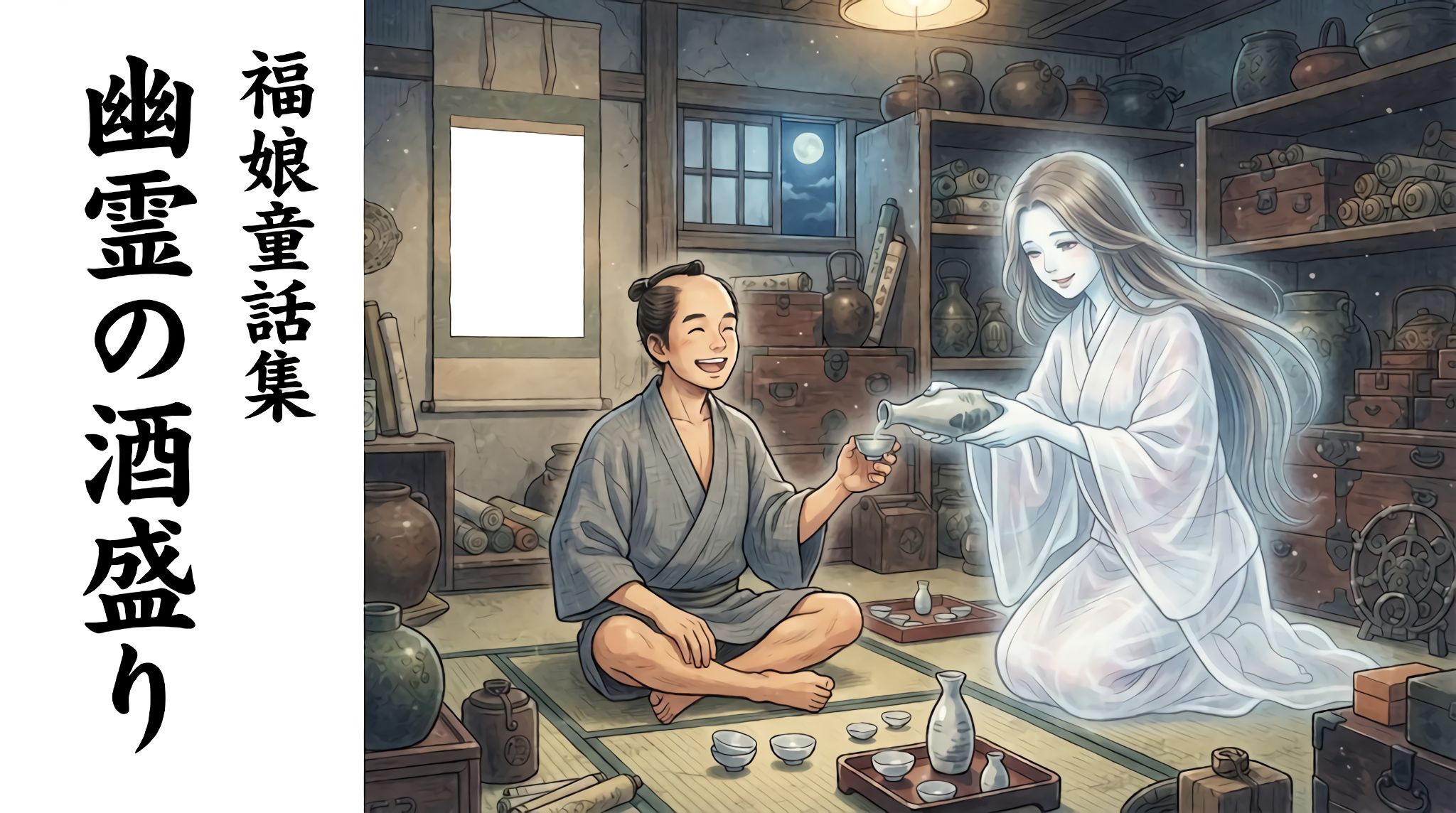 幽霊の酒盛り