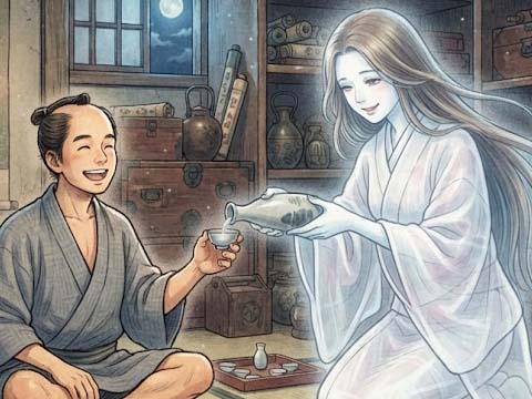 幽霊の酒盛り