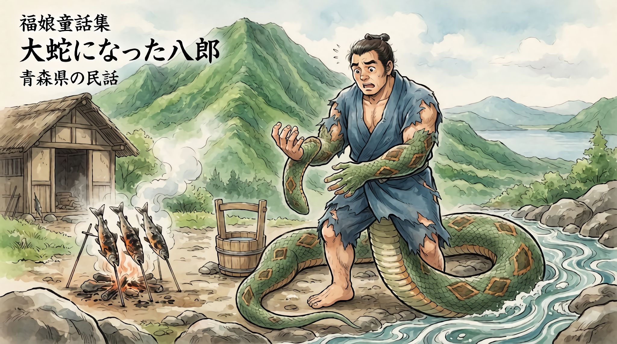 大蛇になった八郎